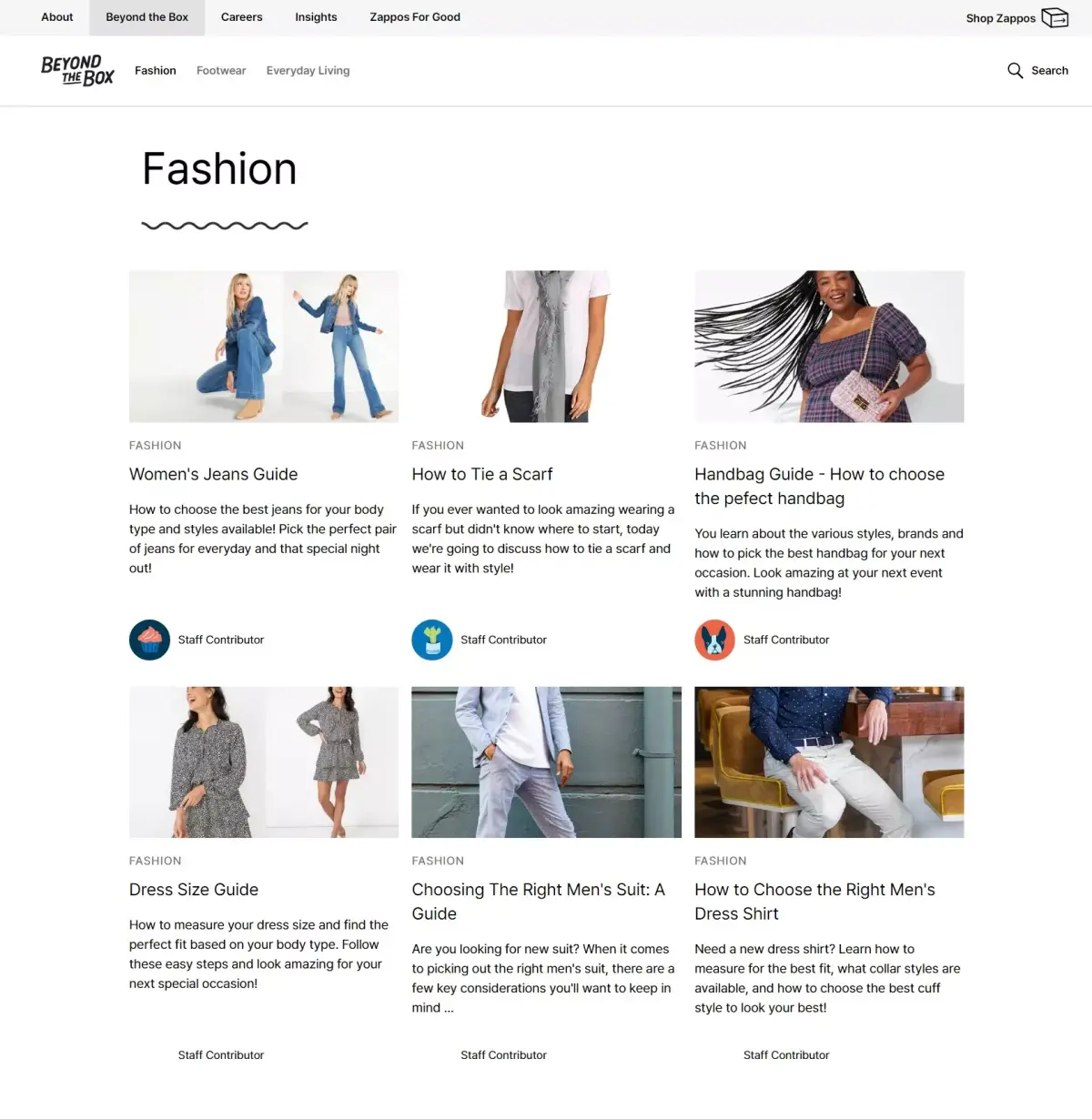 패션 가이드, 팟캐스트 등의 키워드를 활용해 매출을 극대화한 Zappos