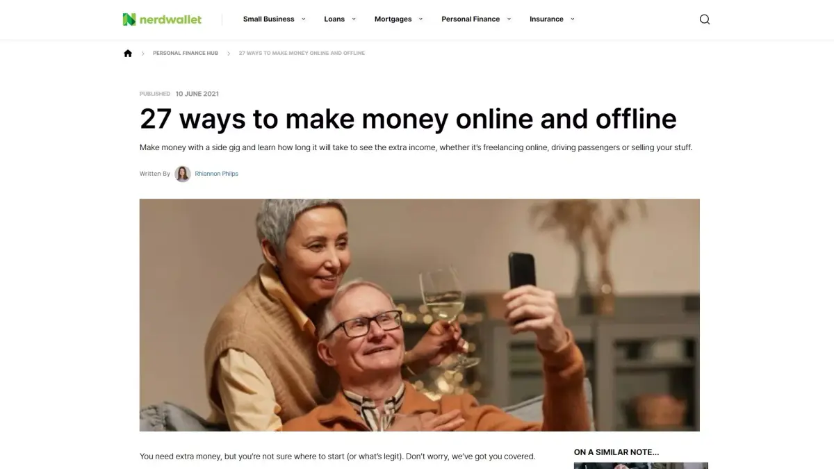 은행 및 금융에 관한 다양한 인사이트를 제공하는 NerdWallet