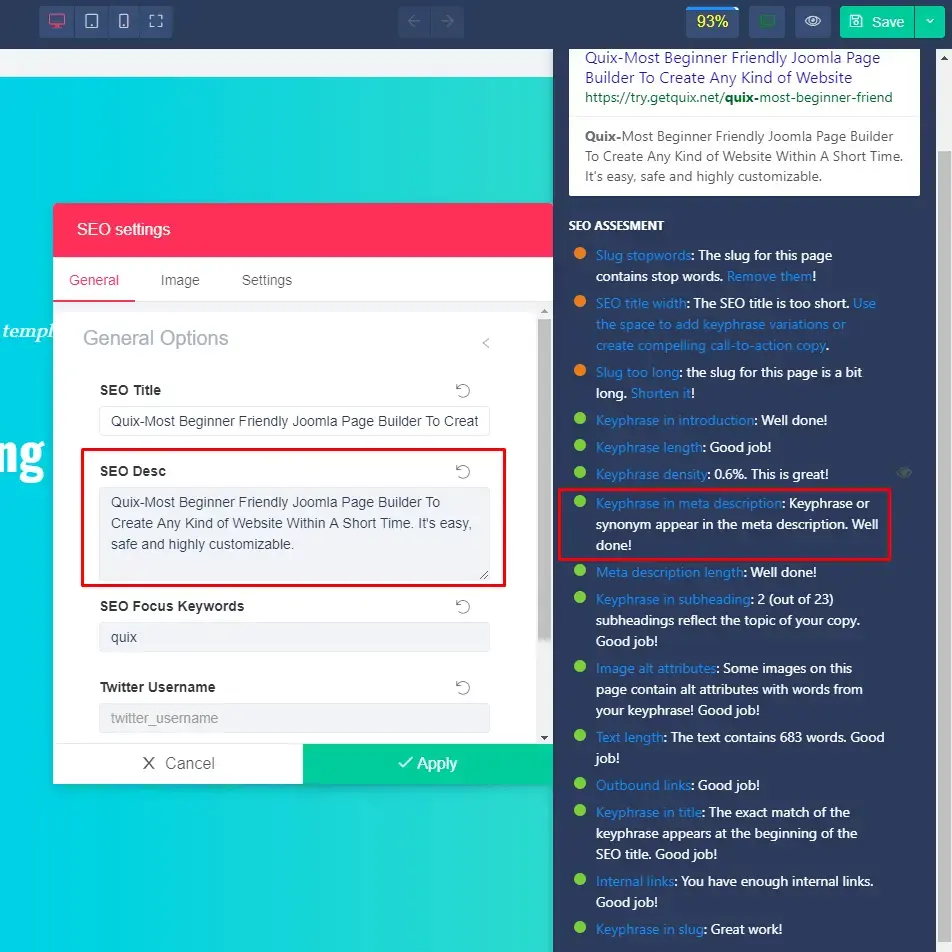 Joomlas Technical SEO Settings