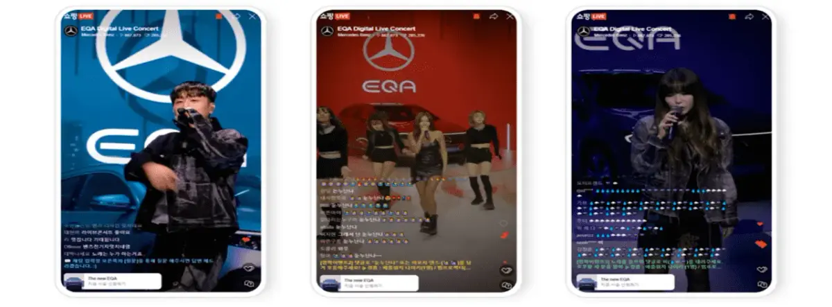Mercedes-Benz on Naver Shopping Live