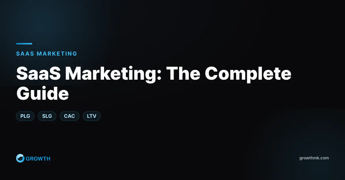 SaaS Marketing: The Complete Guide to PLG, SLG, CAC, and LTV
